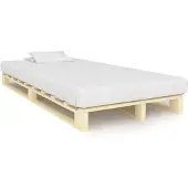 vidaXL Cadre de lit de palette sans matelas bois pin massif 120x200 cm