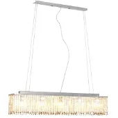 vidaXL Deckenlampe mit Kristallperlen 104 cm silberfarben (en anglais)