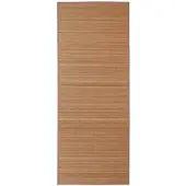 vidaXL Tapis en bambou marron à latte rectangulaire 120 x 180 cm