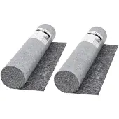vidaXL Polaire de peintre antidérapante 50 m 280 g/m² gris 2 pcs