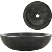 vidaXL Lavabo 40x12 cm marbre noir
