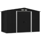 vidaXL Abri de jardin anthracite acier 257x205x178 cm