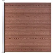 vidaXL Clôture de jardin WPC 175x186 cm Marron
