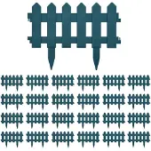 vidaXL Bordure de pelouse 25 pcs. Vert 10 m PP