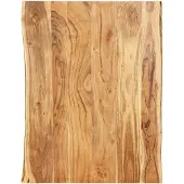 vidaXL Dessus de table Bois d'acacia massif 80x(50-60)x2,5 cm