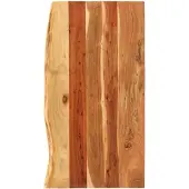 vidaXL Plateau de lavabo de salle de bain en bois massif d'acacia 100x52x2,5 cm