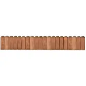 vidaXL Bordure de parterre Marron 120 cm Bois de pin imprégné