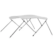 vidaXL 3-Bow Bimini Top blanc 183x180x137 cm