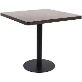 vidaXL Table de bistrot brun foncé 80x80 cm MDF