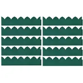vidaXL Bordures de gazon 10 pcs. Vert 65x15 m PP