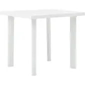 vidaXL Table de jardin blanche 80 x 75 x 72 cm plastique