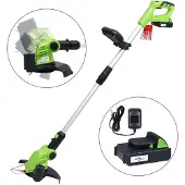 vidaXL Coupe-bordures télescopique avec pack de batteries 20 V 1500 mAh Li-Ion