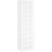 vidaXL Armoire à chaussures Blanc 54x34x183 cm Bois d'ingénierie