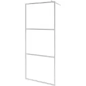 vidaXL Paroi de douche pour passage piétonnier avec verre ESG transparent 100x195 cm