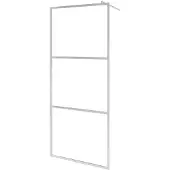 vidaXL Paroi de douche pour passage piétonnier avec verre ESG transparent 140x195 cm