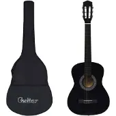 vidaXL Guitare classique avec sac pour débutants Noir 3/4 36"