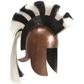vidaXL Casque de guerrier grec antique pour GN Cuivre Acier