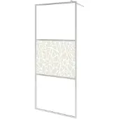 vidaXL Paroi de douche pour douche à l'italienne verre ESG design pierre 140x195 cm