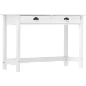 vidaXL Table console Hill avec 2 tiroirs 110x45x74 cm Bois pin massif