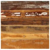 vidaXL Dessus de table carré 70x70 cm 15-16 mm Bois de récupération