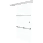 vidaXL Porte coulissante verre ESG et aluminium 90x205 cm argenté