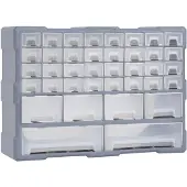 vidaXL Organisateur multi-tiroirs avec 38 tiroirs 52x16x37,5 cm
