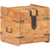 vidaXL Coffre 40x40x40 cm Bois d'acacia solide