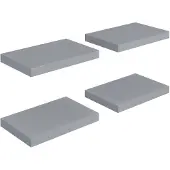 vidaXL Étagères murales flottantes 4 pcs Gris 40x23x3,8 cm MDF
