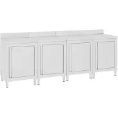 vidaXL Armoire de travail 240x60x96 cm acier inoxydable