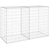 vidaXL Mur de gabions avec couverture Acier galvanisé 150x60x100 cm