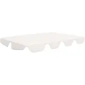 vidaXL Toit de rechange pour balançoire hollywoodienne blanc 150/130x105/70 cm