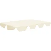 vidaXL Toit de rechange pour balançoire hollywoodienne Crème 150/130x105/70 cm