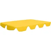 vidaXL Toit de rechange pour balancelle jaune 188/168x145/110 cm