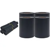 vidaXL Pare-vue de jardin 4 pcs. PVC 35x0,19 m Gris foncé mat