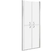 vidaXL Porte de douche mat ESG 91x190 cm