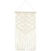 vidaXL Tenture murale en macramé 40x80 cm coton
