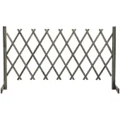 vidaXL Clôture de jardin Gris 150x80 cm Sapin massif