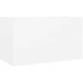 vidaXL Armoire sous lavabo blanc 80x38,5x45 cm Bois composite