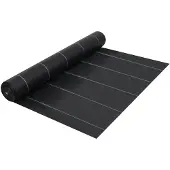 vidaXL Toile de paillage Noir 1x50 m PP