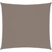 vidaXL Voile de parasol tissu oxford carré 6x6 m taupe