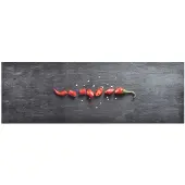vidaXL Tapis de sol de cuisine lavable Poivre 45x150 cm