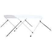vidaXL 2-Bow Bimini Top blanc 180x130x110 cm