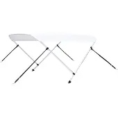 vidaXL 2-Bow Bimini Top blanc 150x120x110 cm