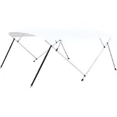 vidaXL 4-Bow Bimini Top Blanc 243x(230-244)x137 cm