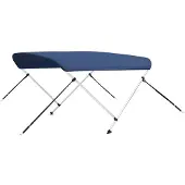 vidaXL 2-Bow Bimini Top bleu marine 150x120x110 cm