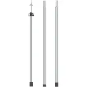 vidaXL Mât de bâche télescopique avec longueur de 102-260 cm Aluminium
