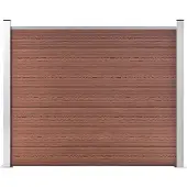vidaXL Élément de clôture WPC 180x146 cm Brun