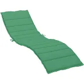 vidaXL Coussin pour bain de soleil vert 200x70x4 cm Tissu