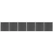 vidaXL Kit d'éléments de clôture WPC 1045x186 cm Noir