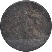 vidaXL Dessus de table Noir Ø50x2,5 cm Marbre